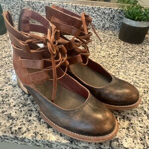 Freebird by Steven Two-Tone Lace Up Boots